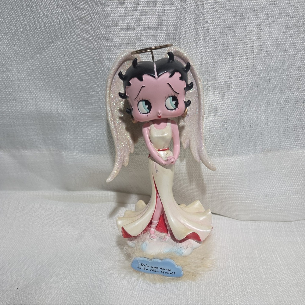 Betty Boop Bobblehead Angel "It's not easy to be this good" Vintage 2001 Figure